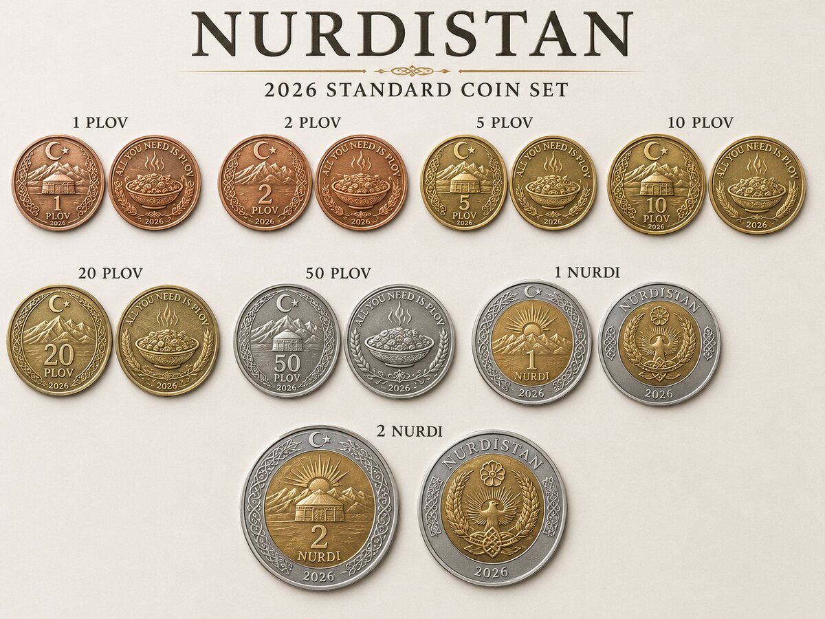 Münzen der Entspannten Republik Nurdistan